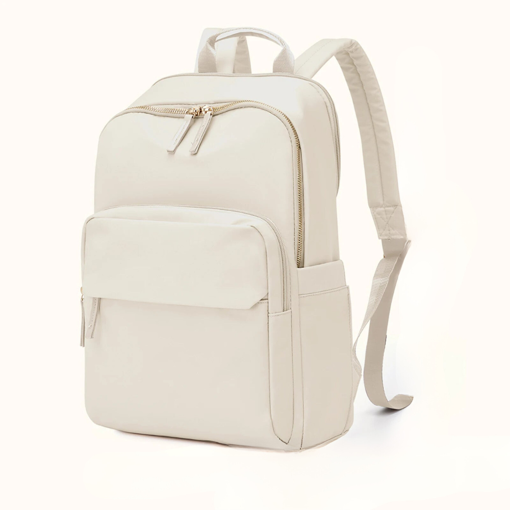 Sac À Dos Cambridge Court Amawinc Résistant À L Eau Avec Compartiment Pour Ordinateur Portable Et Ferrures Dorées