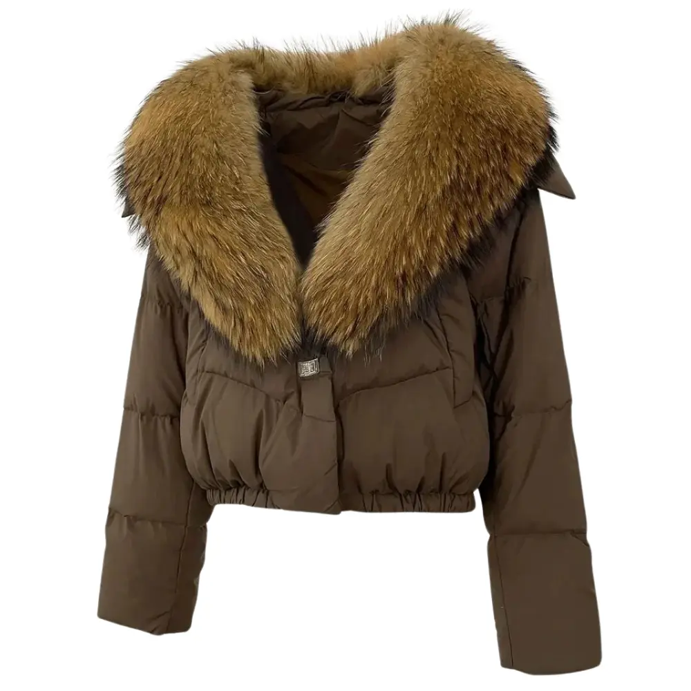 Mia Veste Puffer Femme Avec Col Fourrure Détachable Et Design Cintré Chaude Et Confortable