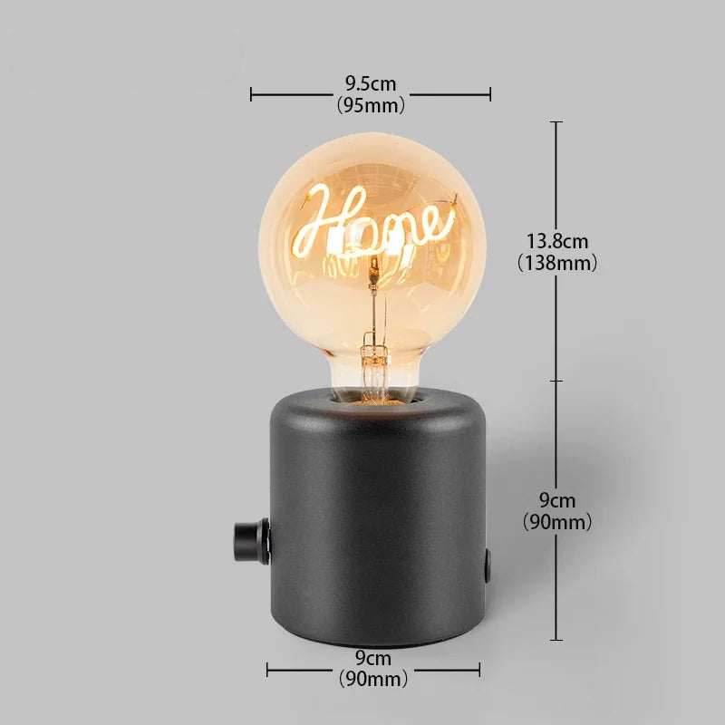 Lampe Amivor Avec Base Élégante en Bois Rechargeable et Lumière à Intensité Réglable Autonomie Jusqu'à 7 Heures Chêne