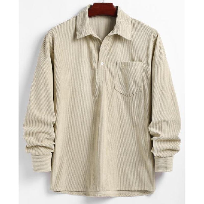 Chemise Aldrich En Velours Côtelé Pré Lavée Résistante Boutons Renforcés Et Tissu Résistant À La Décoloration