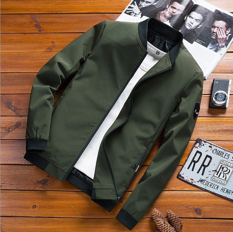 Schmale, einfarbige Herrenjacke Ronnie aus Korea