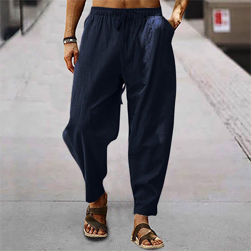 Baumwoll-Leinen Strandhose Kasimir für Herren
