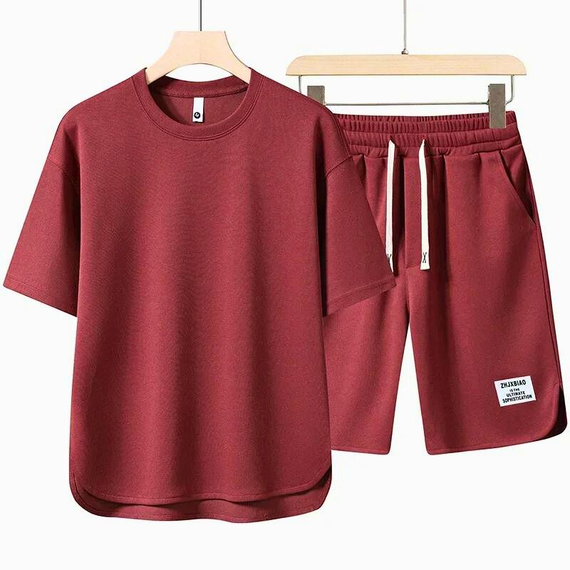 Kensington 1995 Ensemble Deux Pièces T Shirt Oversize Et Shorts Assorti Pour Été Léger Confortable