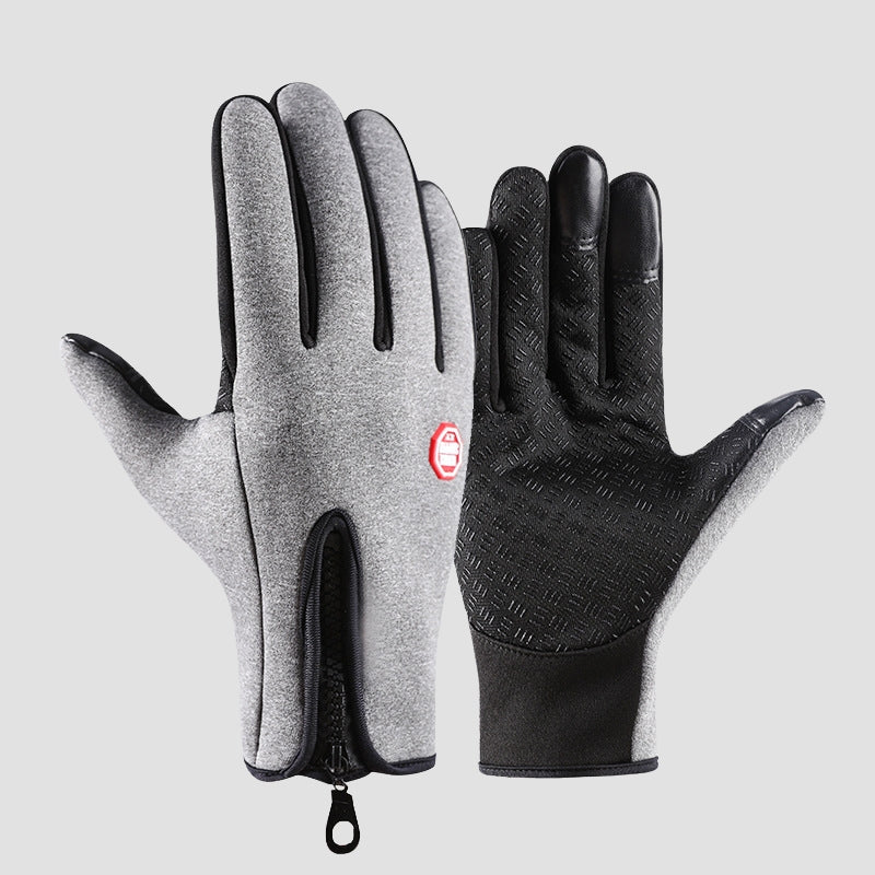 Gants D'Hiver Étanches Coupe Vent avec Grip Fort Compatible Écran Tactile Confortables et Dextérité Totale