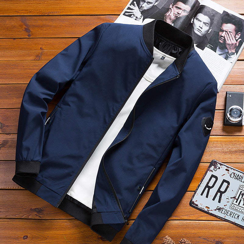 Schmale, einfarbige Herrenjacke Ronnie aus Korea