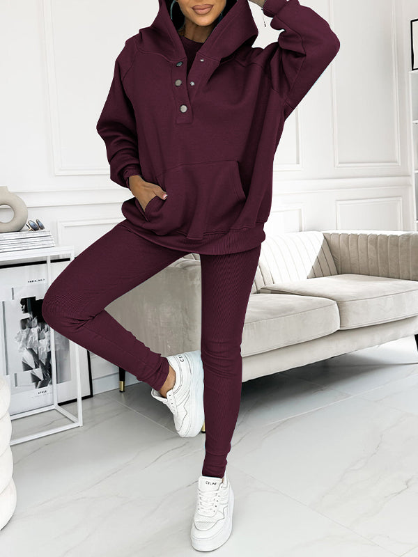 Bequemer und lässiger Sweatshirt-Set von Fudus