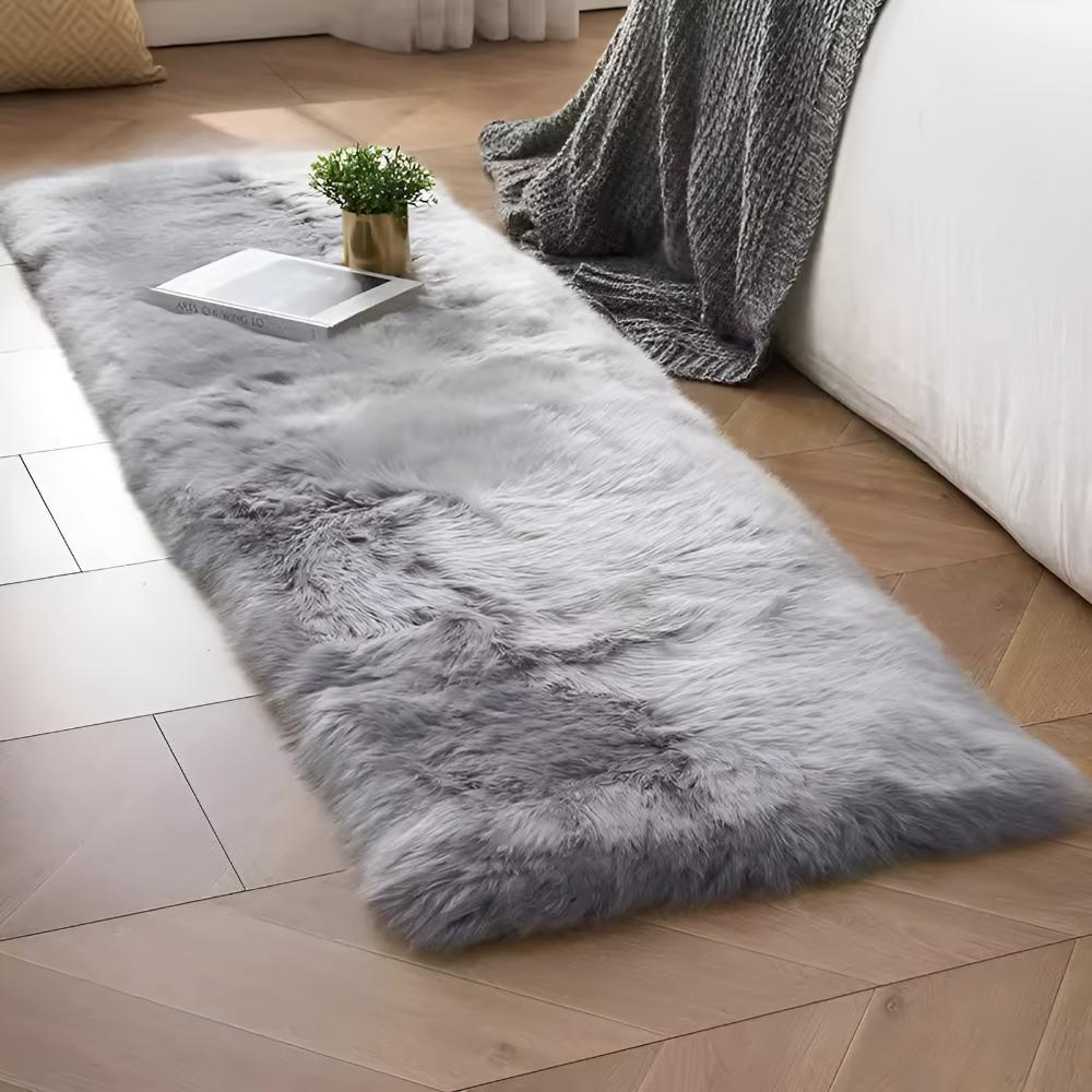 Housse De Canapé Moderne En Fourrure Synthétique Avec Texture Pelucheuse Pour Un Confort Luxueux