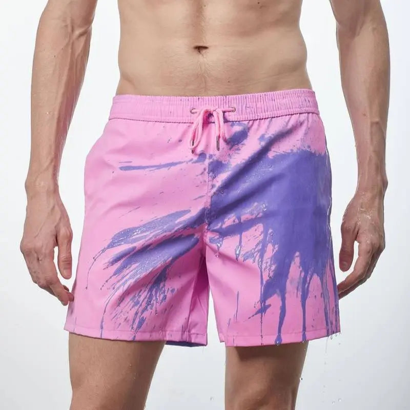 Shorts De Bain Valiant Changement De Couleur Thermique Pour Homme Amawinc Boardshorts