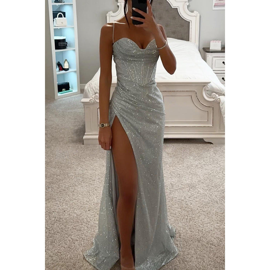 Lässiges Damenkleid Tanya mit Schlitz