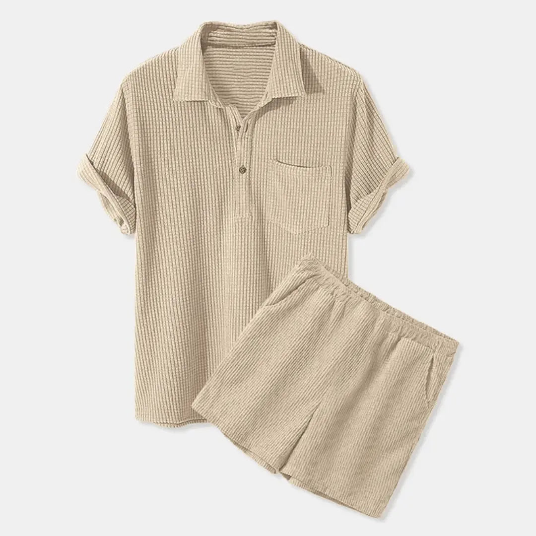 Ensemble Corduroy Retro Casual Pour Hommes Amawinc Édition Limitée Confort Premium Durable