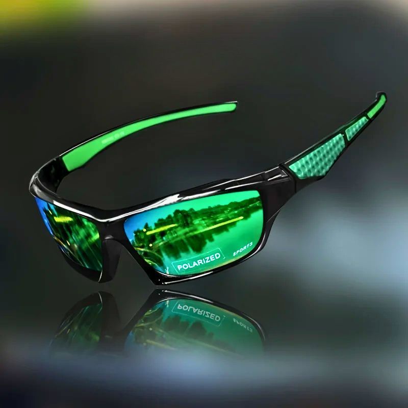 Pulse Lunettes De Soleil Polarisées Pour Le Sport Avec Protection UV400 Ultra Légères Cadre Durable Anti Reflet