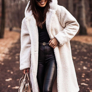 Sydney Manteau Long À Capuche En Fausse Fourrure Pour Femmes Confort Et Élégance Hivernale