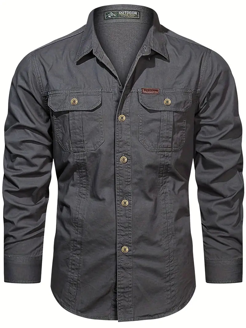 Baumwoll-Langarmshirt für Herren von Umberto