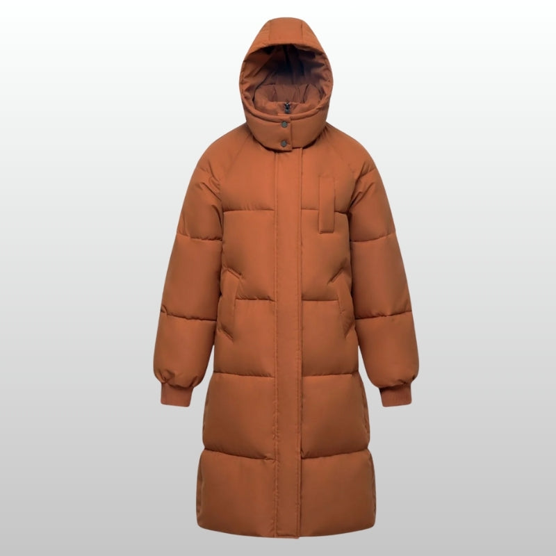 Doudoune Longue Imperméable Résistante À L Eau Poches Doublées De Polaire Coupe Flatteuse Confort Thermique