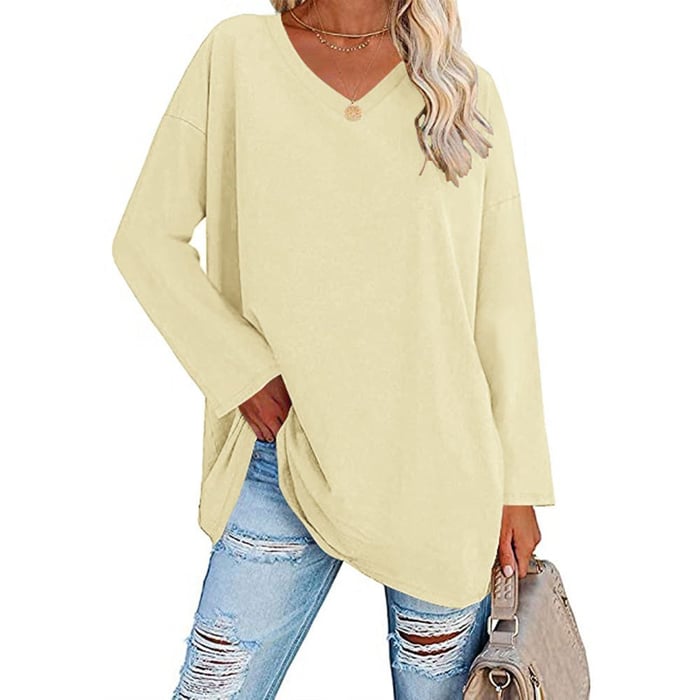 Yesenia: Modernes Stricktop mit V-Ausschnitt