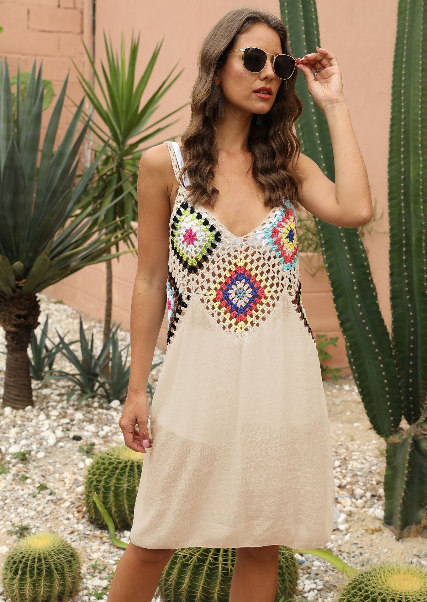 Boho Häkelträgerkleid von Fudus