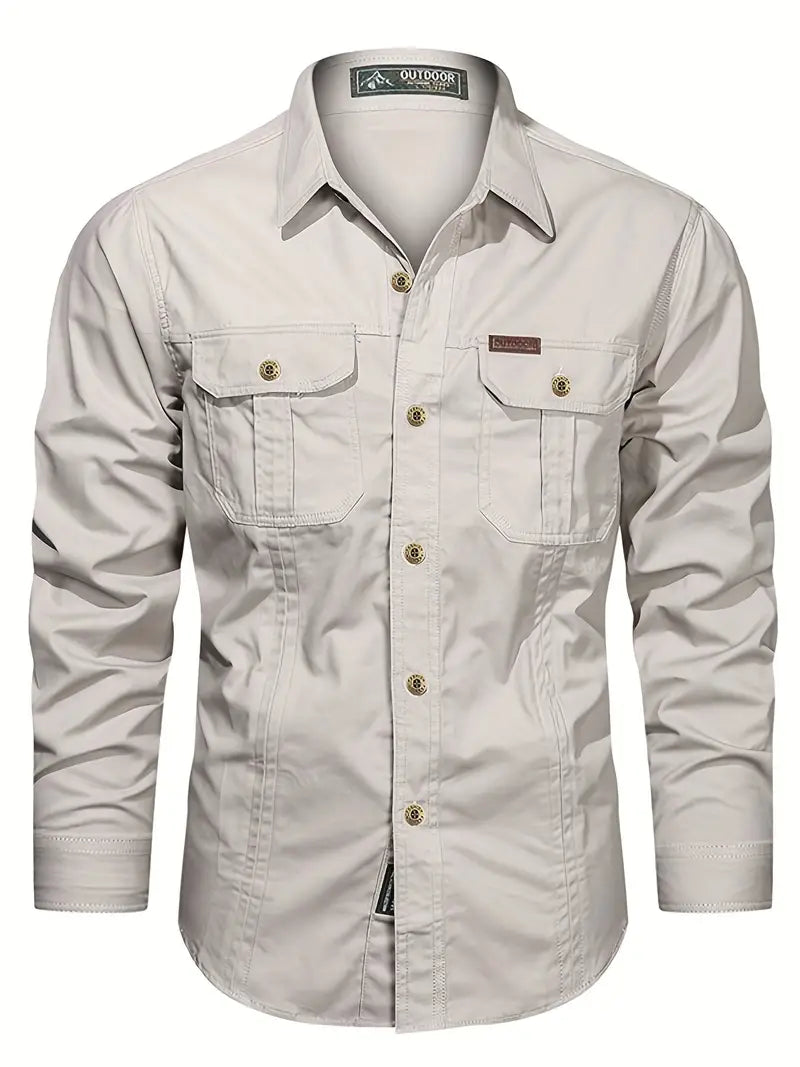 Baumwoll-Langarmshirt für Herren von Umberto