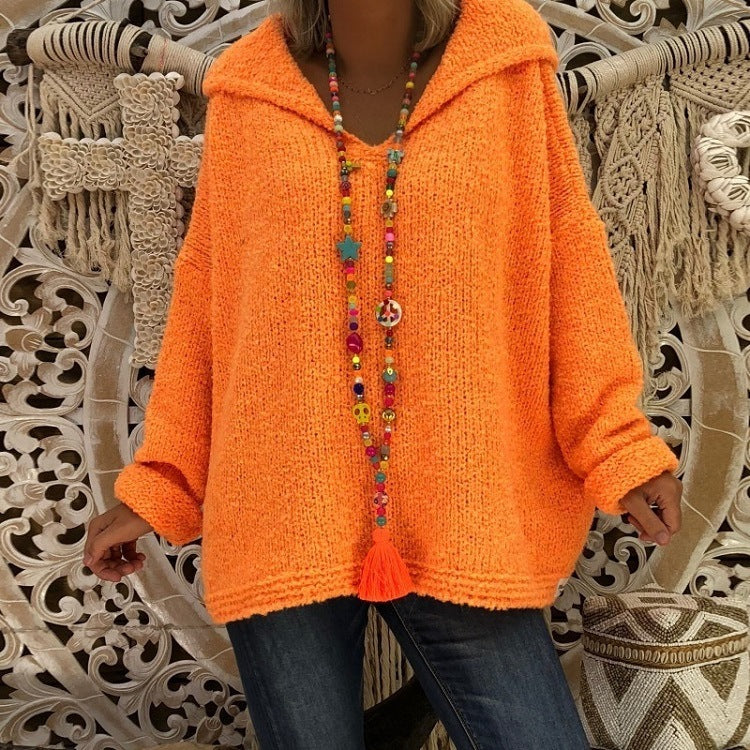 Damen Kapuzenpullover aus weichem Material mit lässigem Schnitt Amawinc