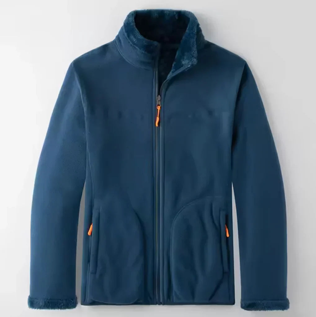 Veste Polaire Pour Homme Zippée Intégrale Avec Doublure Peluche Poches Zippées Coupe Classique