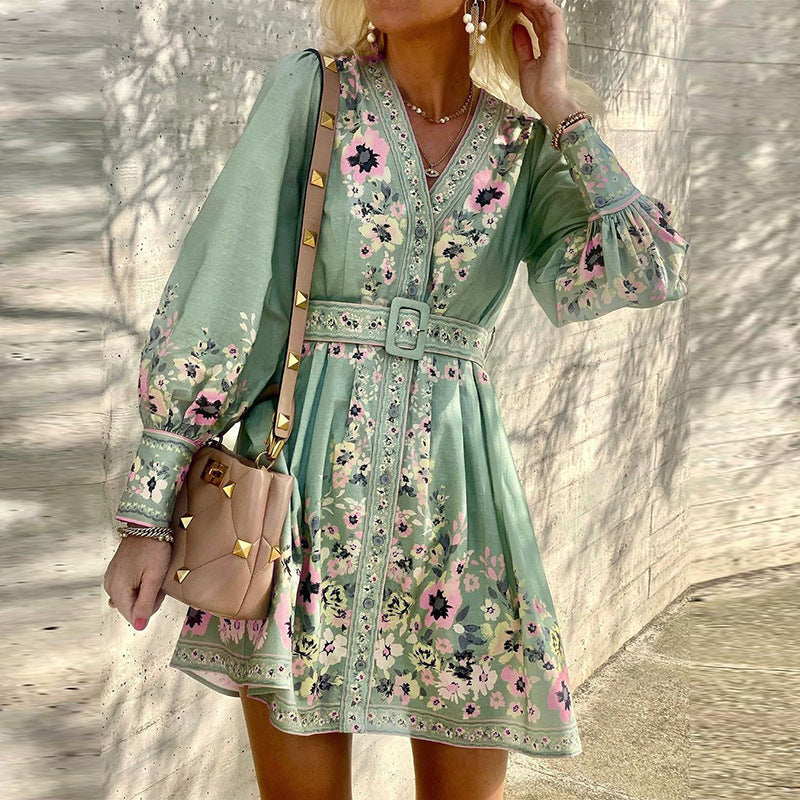 Fudus Boho Kleid mit lockerem Muster