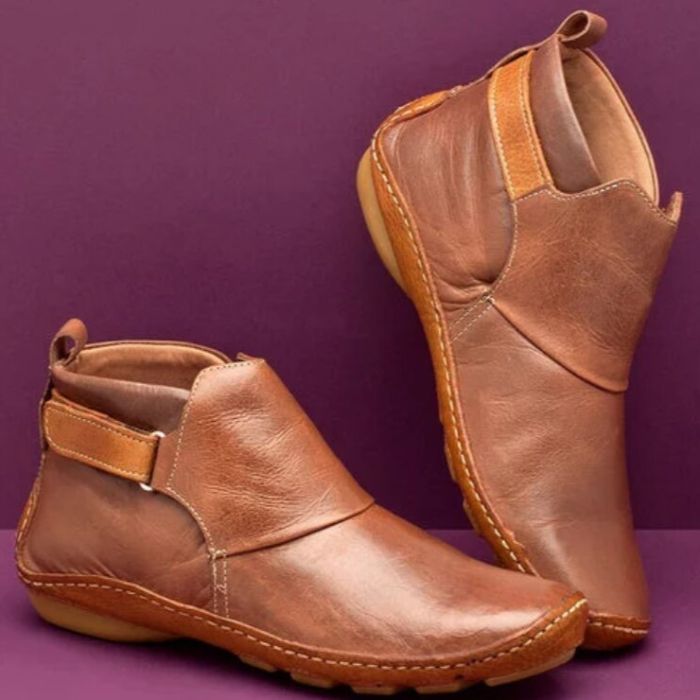 Edle Damen-Lederstiefeletten - Andrea