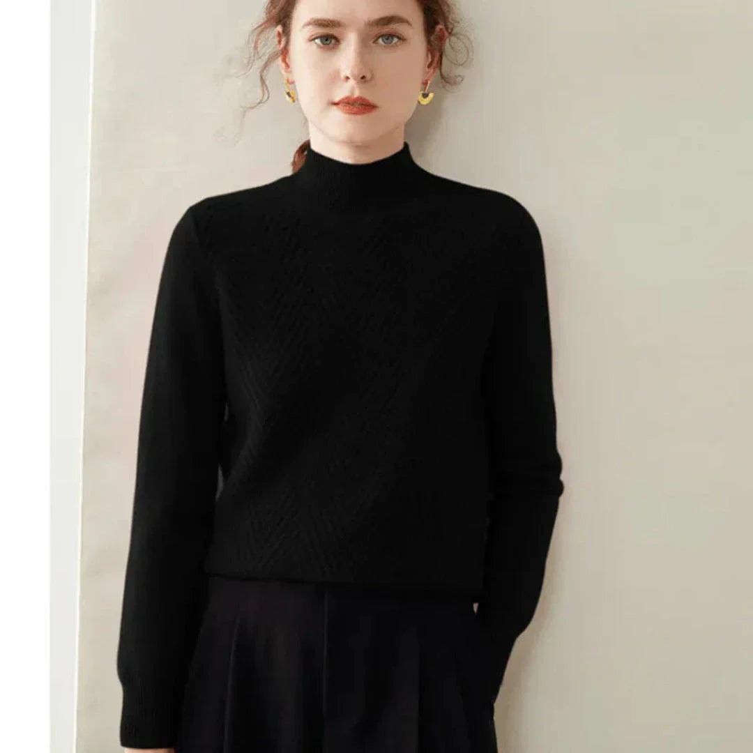 Pull En Cachemire Et Laine Avec Col Montant Chic Pour Hiver Luxueux Et Confortable