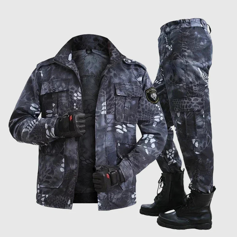 Ensemble Extérieur Camouflage Guardian Shell Alessandro Veneti Duo Pour Conditions Pluvieuses Et Vent