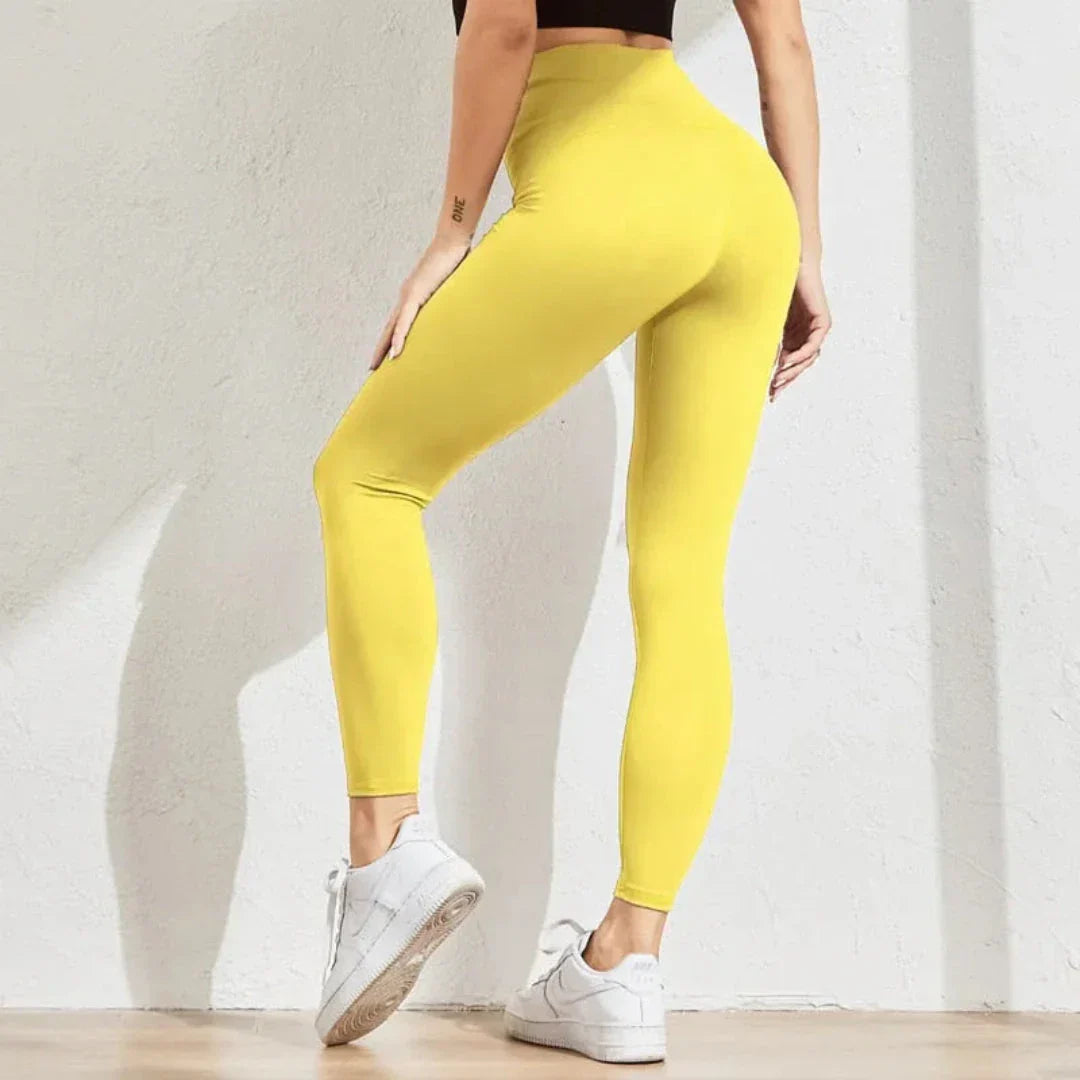 Leggings Taille Haute Sculptants Anne Sans Couture Avec Compression Pour Fitness Et Décontracté