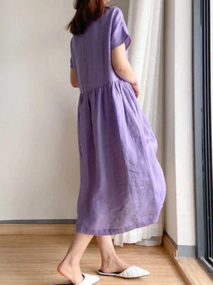Übergrößen Kleid aus Artemisia Stoff