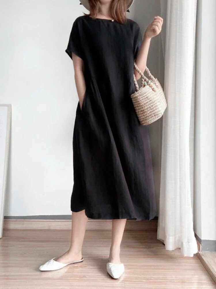 Übergrößen Kleid aus Artemisia Stoff