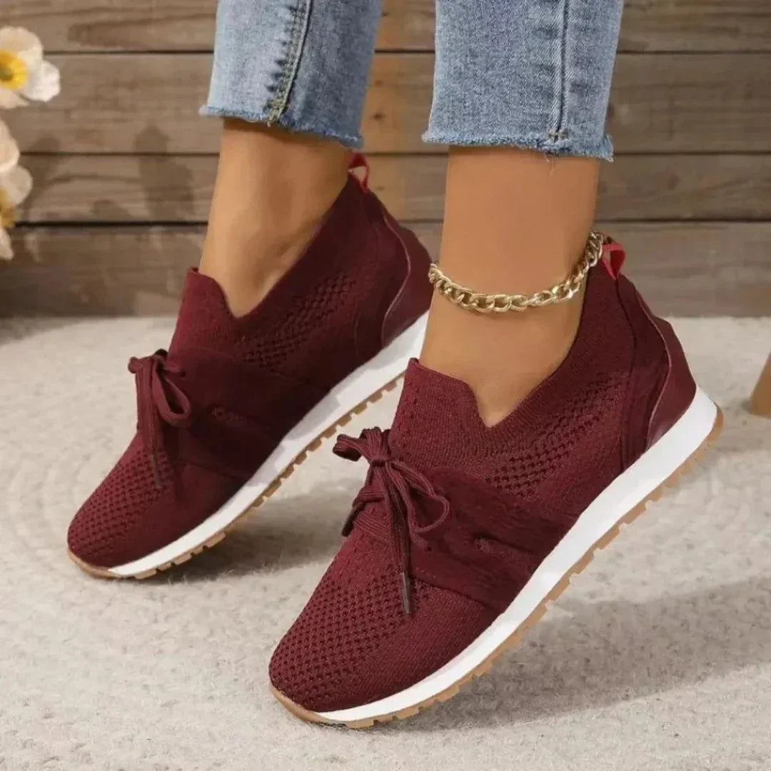 Baskets À Enfiler En Maille Respirante Avery Femme Confort Léger Pour Le Quotidien Et Weekend