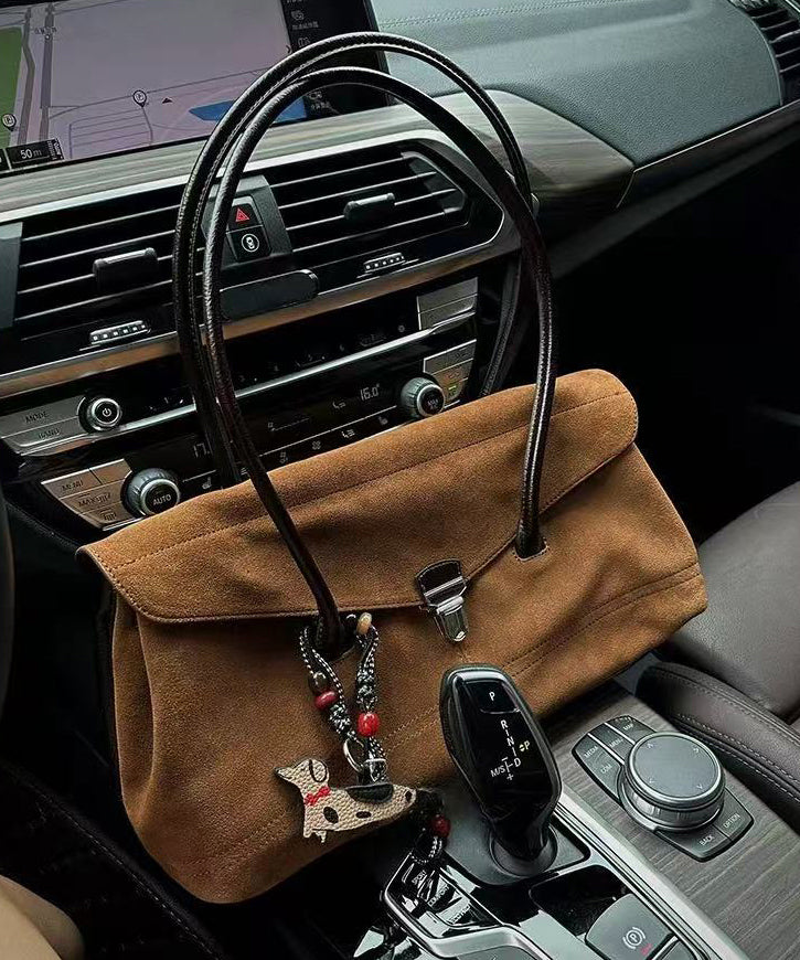 Magnifiques sacs à bandoulière en faux daim résistants en patchwork kaki - Amawinc