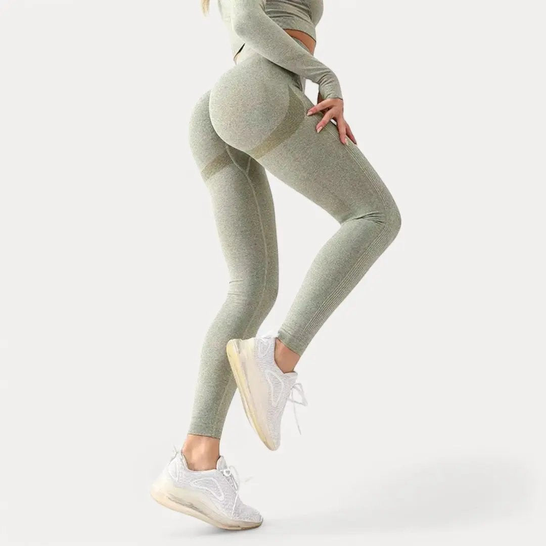 Leggings Taille Haute Belle Contour Sculptant Sans Couture Avec Détails Contour Et Confort Respirant