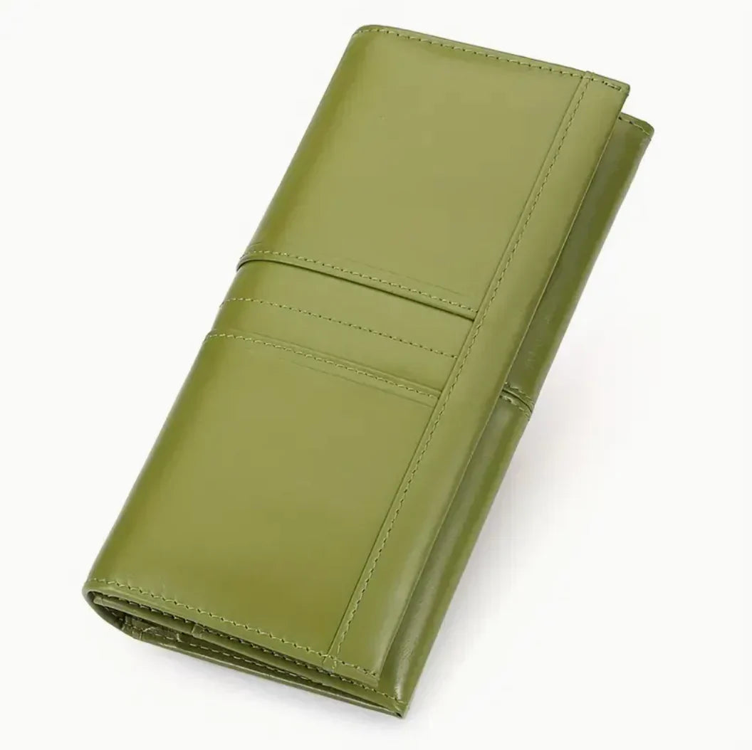 Portefeuille Lynn Amawinc en Cuir Végan Fin et Mince avec Plusieurs Emplacements pour Cartes pour Femmes