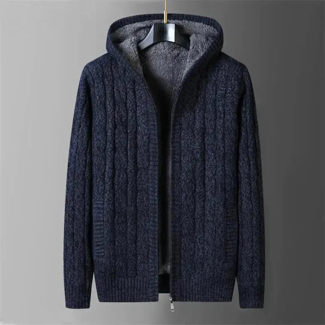 Gilet Réversible À Capuche En Polaire Douillet Avec Fermeture Éclair Durable Pour L'Hiver