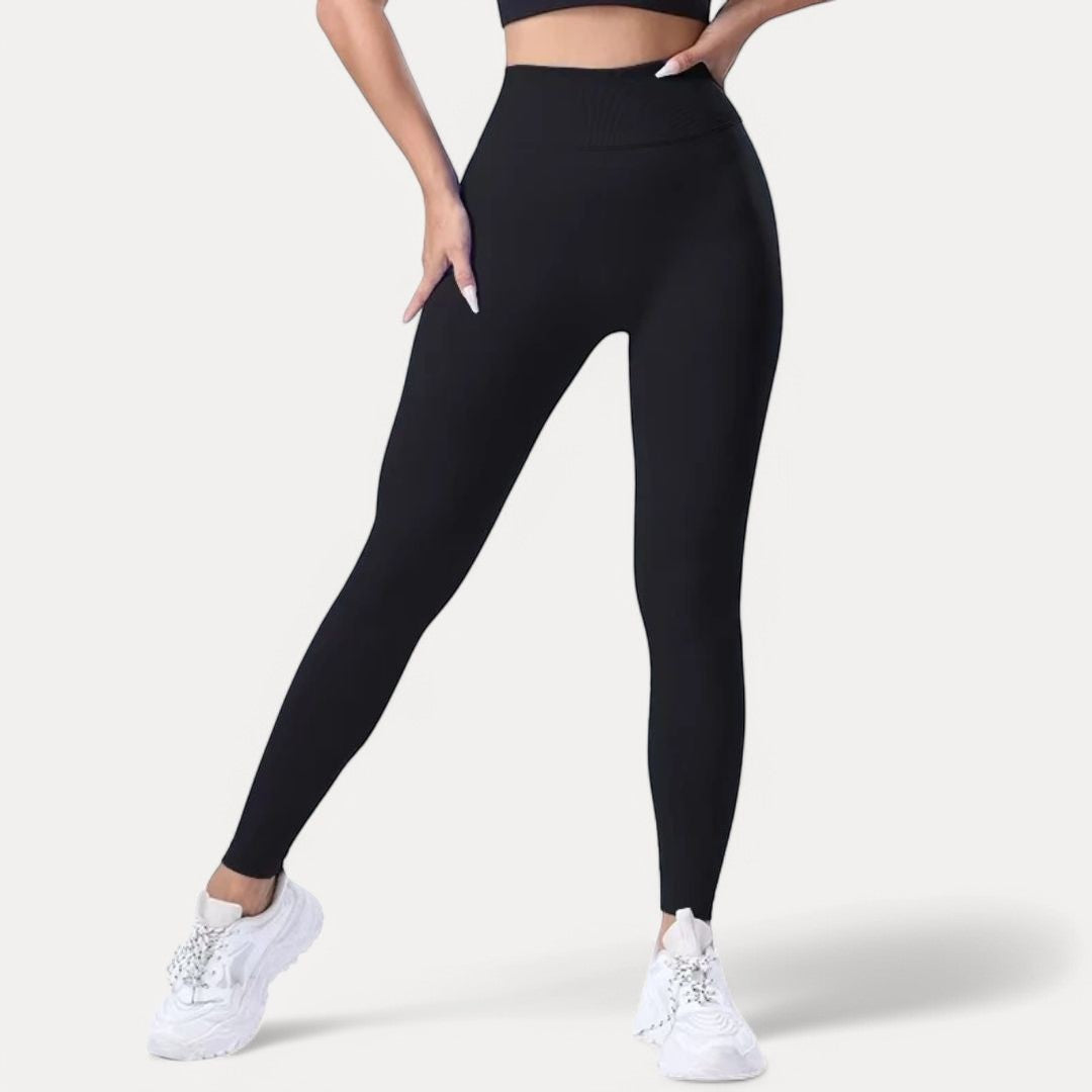 Leggings Sans Couture Blaire Sculpt Dos en V Confort Haut Taille pour Yoga Course et Entraînement