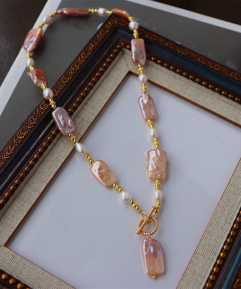 Collier Boho avec pendentif en alliage d'argent sterling et perles - Amawinc