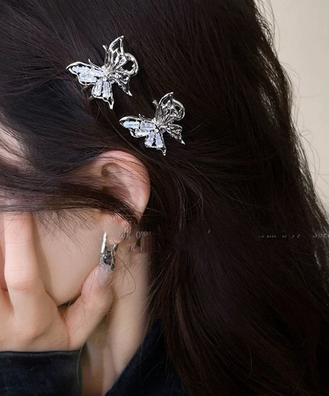 Épingle à cheveux en alliage de soie et cristal de zircon avec nœud - Amawinc