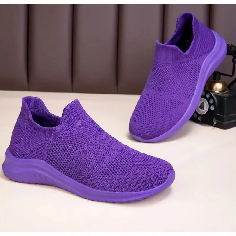 Baskets Respirantes en Maille Unisexe pour Homme et Femme Légères Écoresponsables Ajustement Flexible