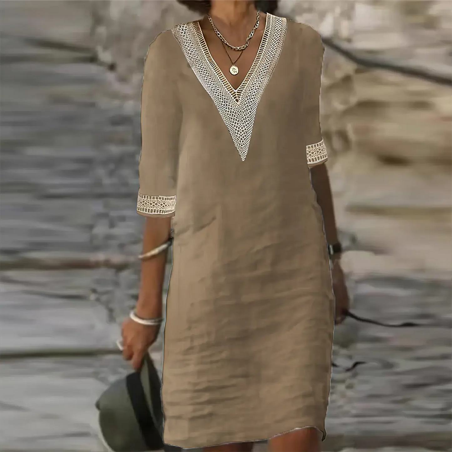 Robe D'Été Respirante Pour Femmes Chic Et Confortable En Coton Lin Léger Idéale Pour Journées Ensoleillées