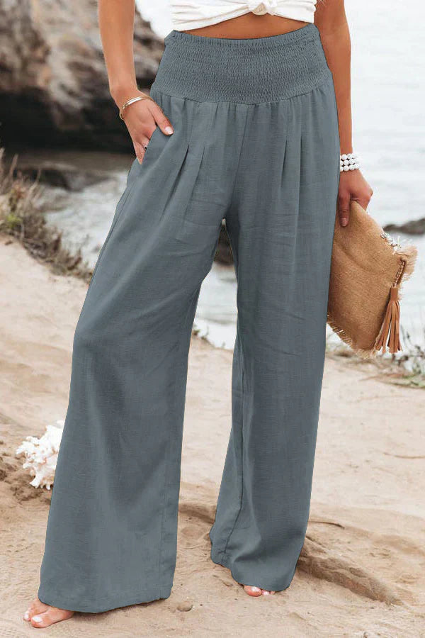 Baumwoll-Leinenhose Alexandra