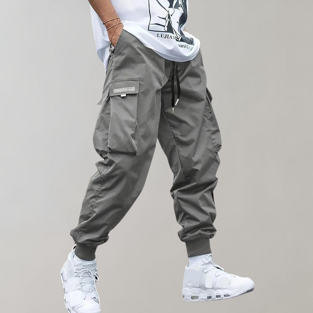 Pantalon Cargo Homme Amawinc À Taille Ajustable Et Poignets Élastiques À Coupe Décontractée