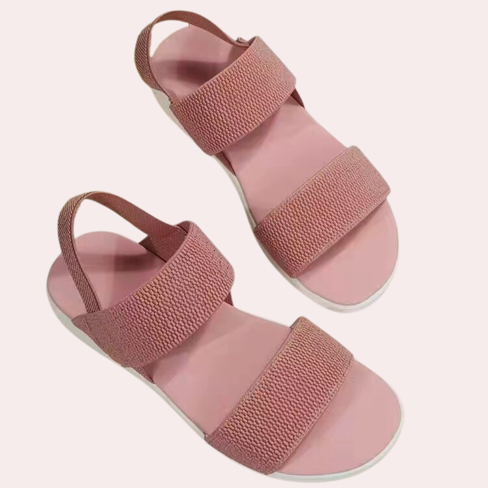 Zeitlose, elegante Damensandalen mit Keilabsatz