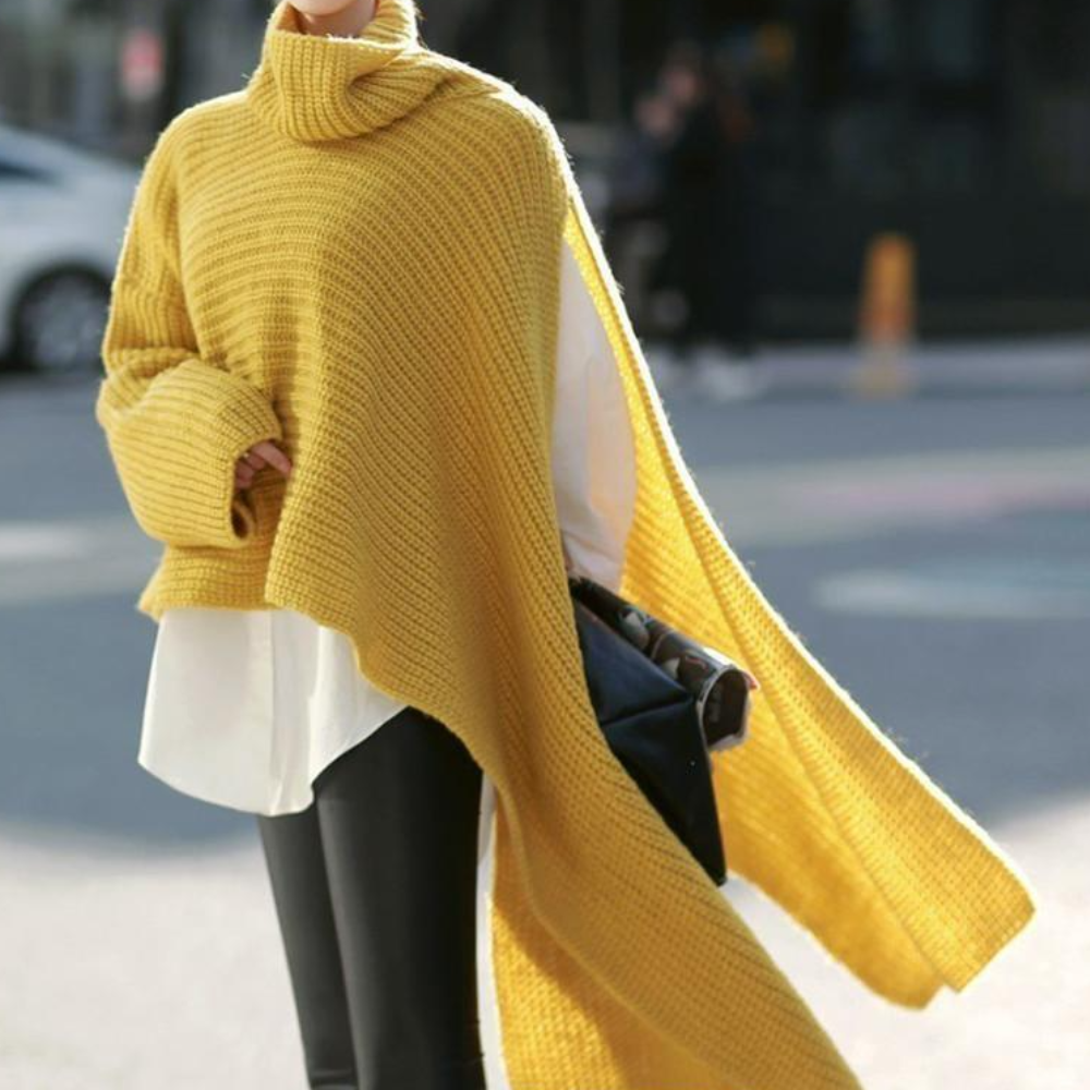 Damenpullover Zena: modisch und asymmetrisch