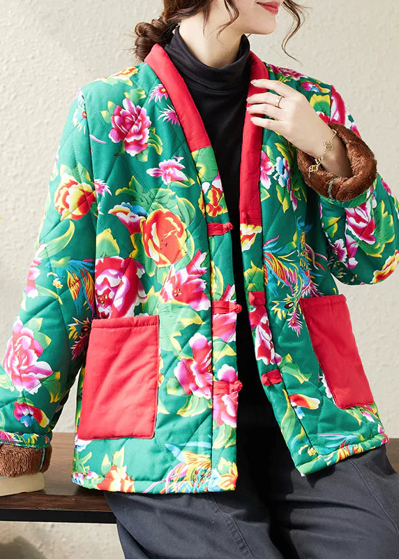 Baumwollgefütterte Boho-Jacke Jessa
