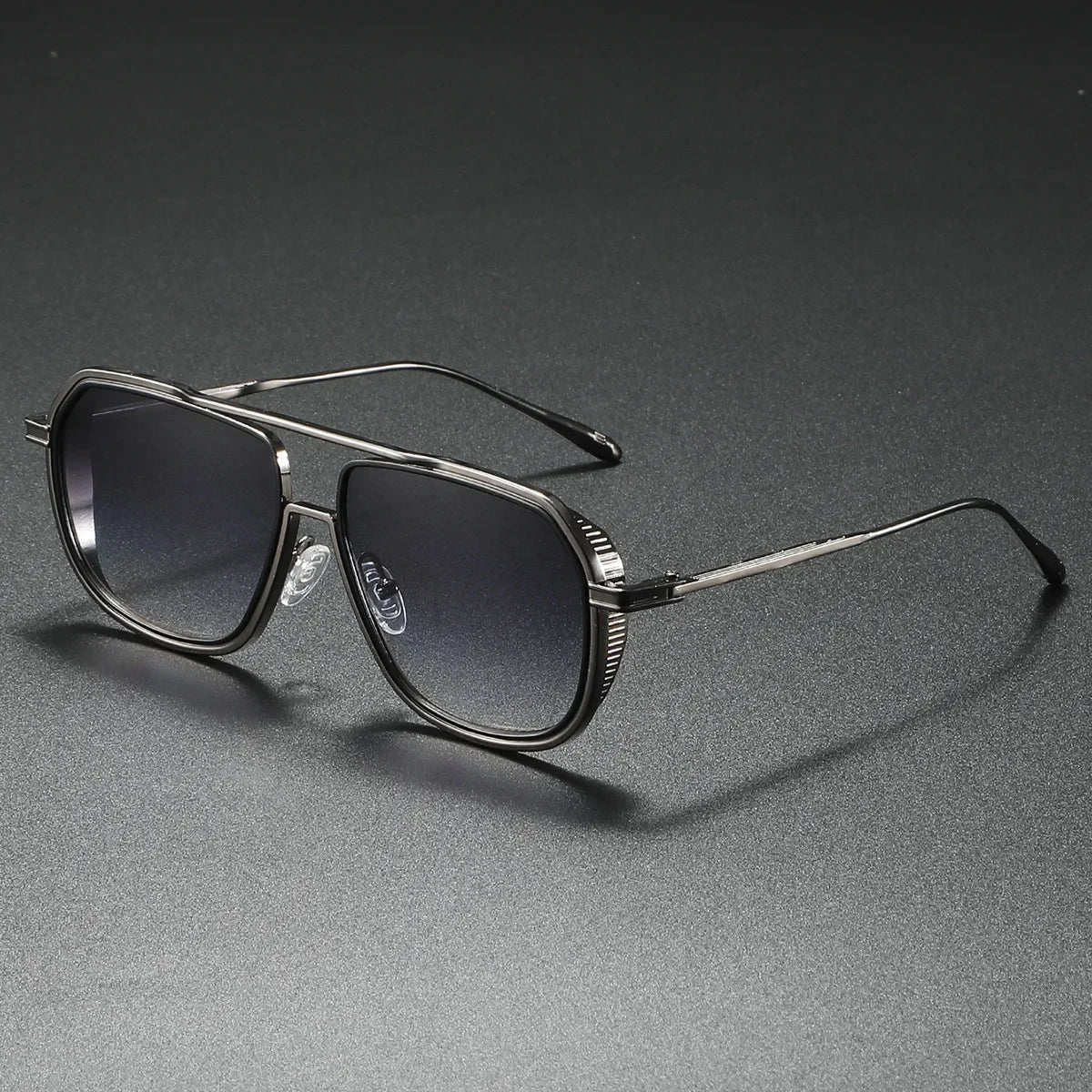 Lunettes De Soleil Cavaro Edge Aviateur Géométriques Bras Fins En Métal Verres UV400