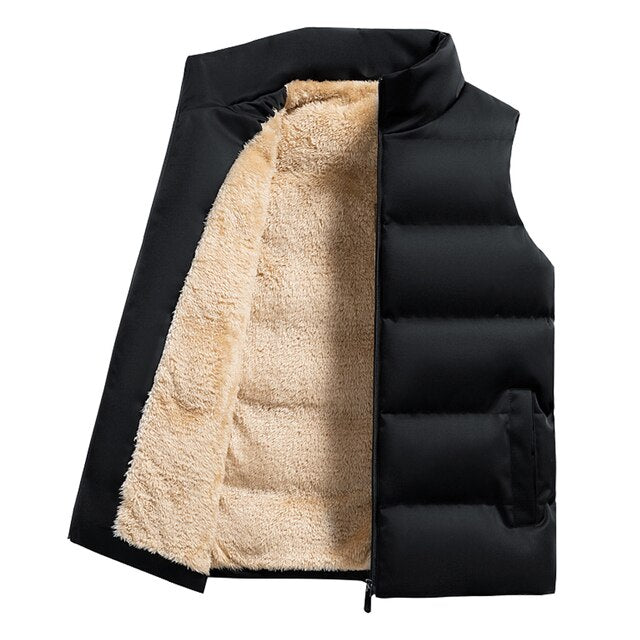 Baumwoll-Daunenjacke mit Lammfellfüllung von Quirino