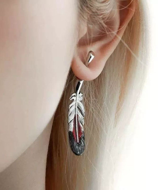 Porte-clés/boucles d'oreilles pendantes en soie et cuivre émaillée de style chinois - Amawinc