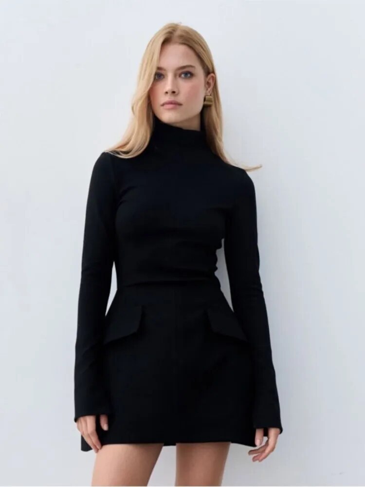 Elegantes Vanessa Damenkleid mit langen Ärmeln