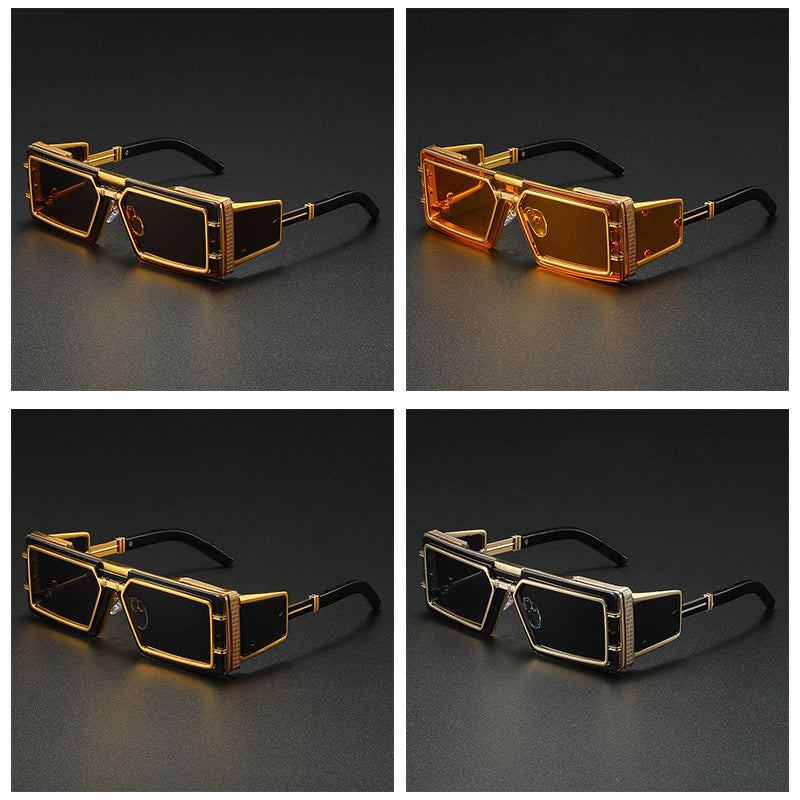 Lunettes De Soleil Citadel Shades Design Carré Forteresse Pour Un Style Rebelle Et Affirmé